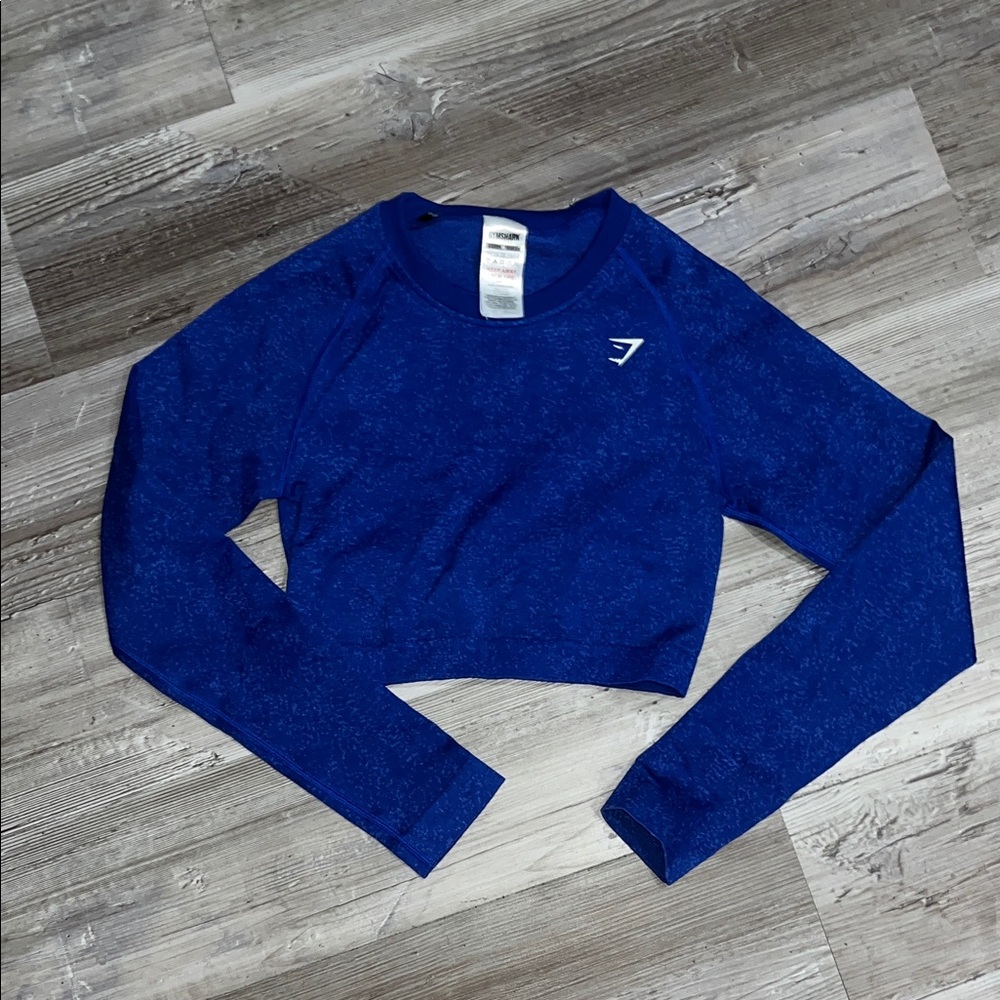 Blue Gymshark Women's Crop Top